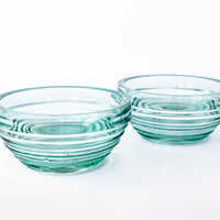 Art Deco Glass Bowls Set of 2 Anchor Hocking