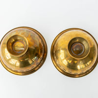 vintage Brass Pedestal Lattice Bowls