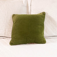 Hand Thatched Embroidery Style Giraffe Pillow