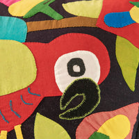 Brazilian Parrot Embroidery Pillow