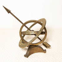 Large Vintage Brass Arrow Sundial