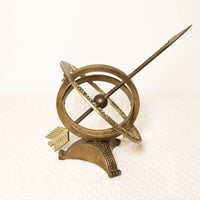 Large Vintage Brass Arrow Sundial