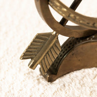 Large Vintage Brass Arrow Sundial