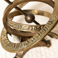 Large Vintage Brass Arrow Sundial