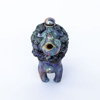 Ceramic Lion Tea Pot with Shiny Blue Finish