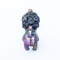 Ceramic Lion Tea Pot with Shiny Blue Finish