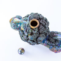 Ceramic Lion Tea Pot with Shiny Blue Finish