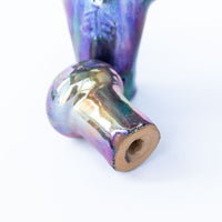 Ceramic Lion Tea Pot with Shiny Blue Finish