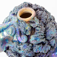 Ceramic Lion Tea Pot with Shiny Blue Finish