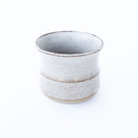 Studio Pottery Ceramic Mug in White and Tan