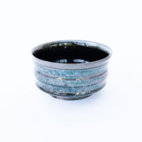Blue and Pink Ceramic Bowl - Signed TP