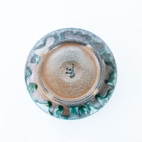 Blue and Pink Ceramic Bowl - Signed TP
