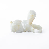Vintage White Onyx Hippo