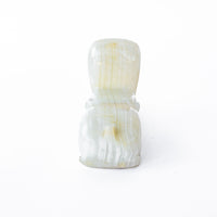 Vintage White Onyx Hippo