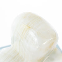 Vintage White Onyx Hippo
