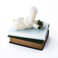Vintage White Onyx Hippo