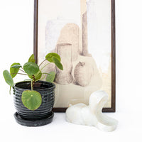 Vintage White Onyx Hippo
