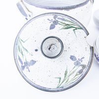 5 Piece Hand Spun Ceramic Serving Soup Dish with Lid and 3 Matching Soup Bowls