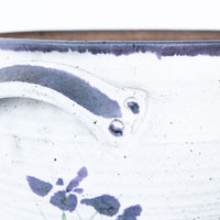 5 Piece Hand Spun Ceramic Serving Soup Dish with Lid and 3 Matching Soup Bowls