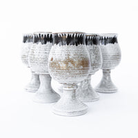 Set of 6 Hand Spun Ceramic Glasses