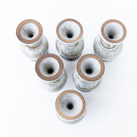 Set of 6 Hand Spun Ceramic Glasses