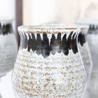 Set of 6 Hand Spun Ceramic Glasses