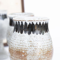 Set of 6 Hand Spun Ceramic Glasses