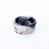 Small Organic Shape Round Ceramic Ring Dish by Heather Omalley