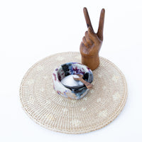 Small Organic Shape Round Ceramic Ring Dish by Heather Omalley