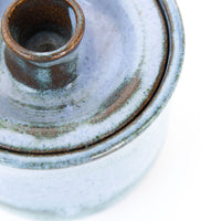 Blue and Purple Sugar and Creamer HEBE Pottery