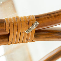 Bamboo Side Table with Glass Top
