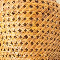 Large Weave Basket with Handle and Lid