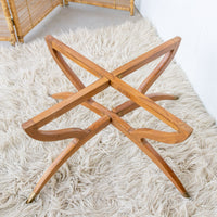 Midcentury Spider Table with Mixed Egyptian Metal Top