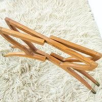 Midcentury Spider Table with Mixed Egyptian Metal Top