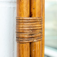 Large Dome Top Bamboo Mirror