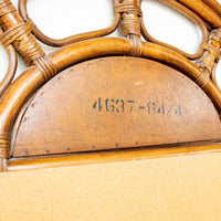 Large Dome Top Bamboo Mirror