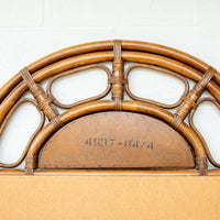 Large Dome Top Bamboo Mirror