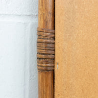Large Dome Top Bamboo Mirror