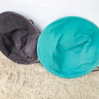 Black Folding Metal Canvas Hedstrom saucer chair