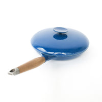 Copco Blue Enamelware Cast Iron Skillet