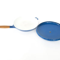 Copco Blue Enamelware Cast Iron Skillet