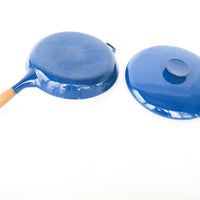 Copco Blue Enamelware Cast Iron Skillet