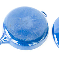 Copco Blue Enamelware Cast Iron Skillet