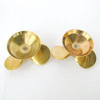 Brass Boat Propeller Candlestick Holders