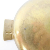 Brass Ashtray with 3 Etched Flower Design - Made in India