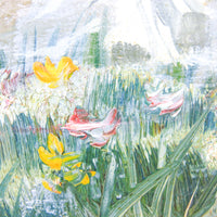 Painted Beach Scape Painting with People