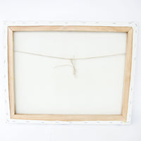 Frameless Canvas Vibrant Mountainscape Painting with Lake