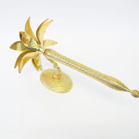 Pineapple Palm Brass Wall Sconce Candelabra Candle Holder