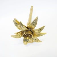Pineapple Palm Brass Wall Sconce Candelabra Candle Holder