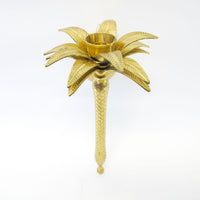 Pineapple Palm Brass Wall Sconce Candelabra Candle Holder